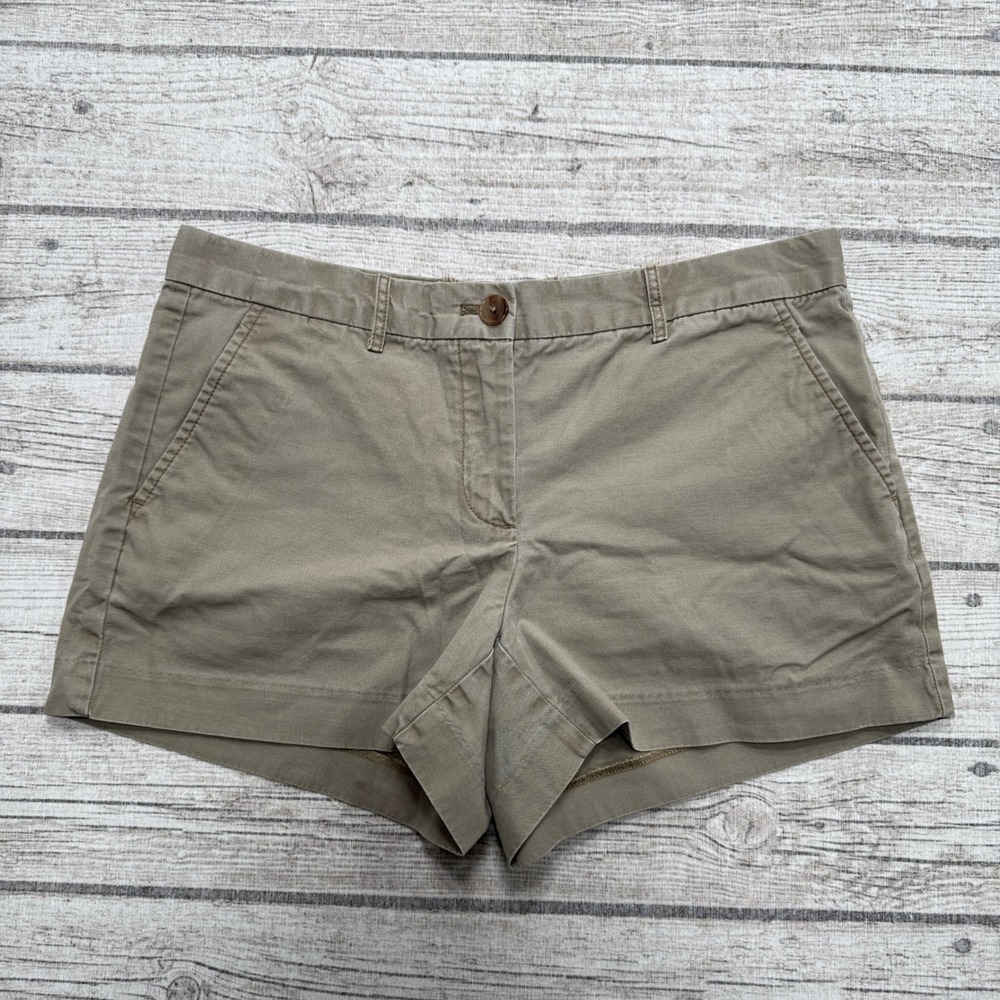 GAP Shorts Women's 4 Khaki Brown Mid Rise Athletic Fit Cotton Activewear Preppy